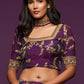 Purple Embroidery Art Silk Evening Lehenga Choli SFYDZC1403 - Siya Fashions