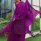 Purple Sangeet Heavy Wedding Party Sharara Palazzo Suit EXANB58401R - Siya Fashions