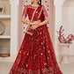 Buy Red Bridal Wedding Party Lehenga Choli Georgette SFSA311102B - Siya Fashions