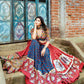 Wine Multicolour  Navaratri Printed Chaniya Choli In  Butter Silk SEB8903 - Siya Fashions