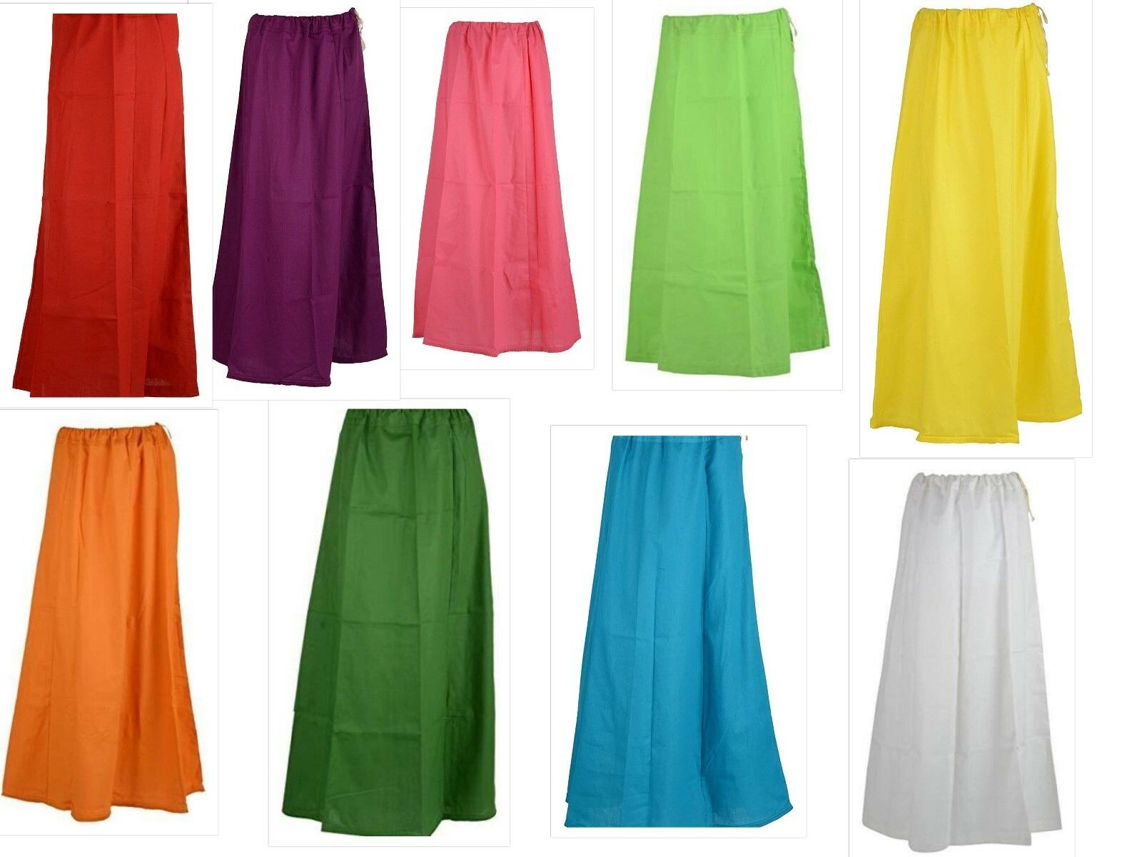 Cotton All Colors Saree Inner Petticoat,  Shapewear, Skirts for Women SF4220 - Siya Fashions