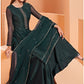 Buy Green Indian Sangeet Wedding Palazzo Suit SFSA301902 - Siya Fashions