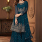 Bollywood Blue Shamita Shetty Wedding Sharara Suit SFSA323303 - Siya Fashions