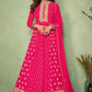 Pink Bollywood Shamita Evening Wedding Gown In Georgette SFSA329901 - Siya Fashions