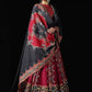 Red Patola Print Silk Sangeet Lehenga Choli SFDSIF2401 - Siya Fashions